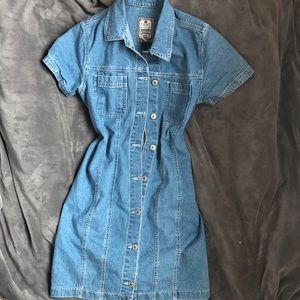 Denim VINTAGE button up dress